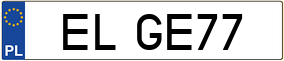 Truck License Plate